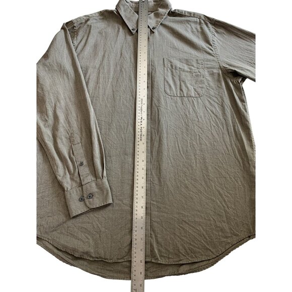 Croft & Barrow Wrinkle Resistant Mens Top Button Down Shirt Long Sleeve Size LT - Picture 5 of 9